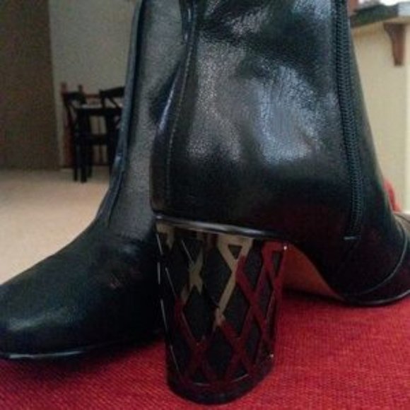 Nina Originals Vignette Black Glazed Boot 9m - Picture 5 of 6